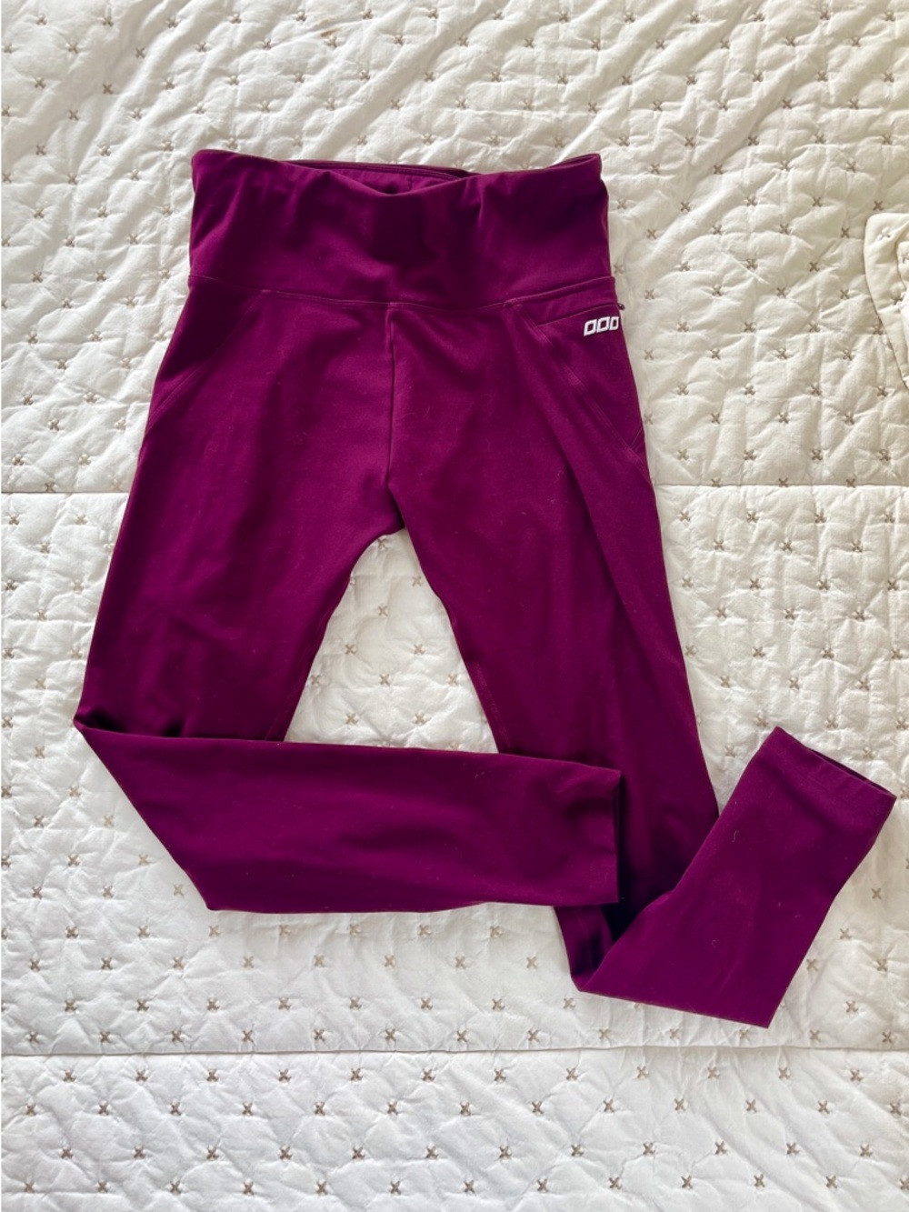 Lorna Jane Deep Magenta High-Waist Leggings